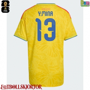 Colombia Yerry Mina #13 Hemmatröja Dam VM 2026 Kortärmad